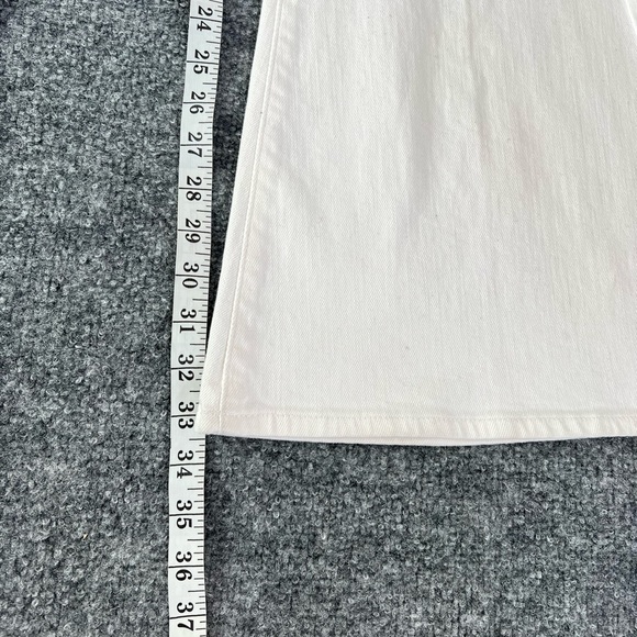 7 For All Mankind Women’s MegaFlare Jeans Size 29 NWT High Rise Clean White Wash - Picture 8 of 16